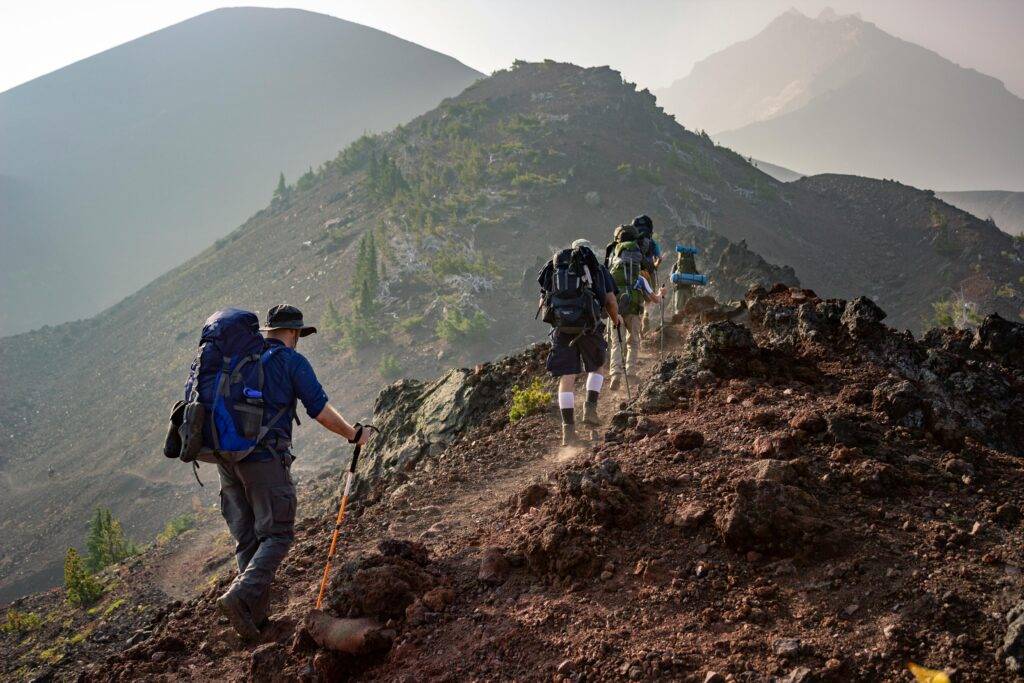climbing people and gorpcore